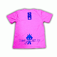ユニセックス ドライT SMPTシャツ ミックスピンク×ネイビー