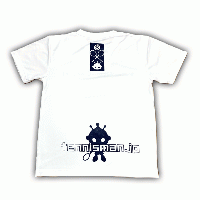 ユニセックス ドライT SMPTシャツ ホワイト×ネイビー